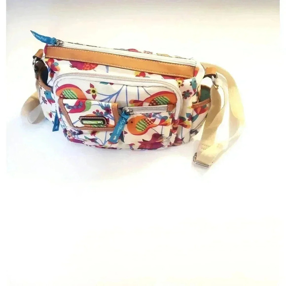Lily Bloom Floral Pattern Satchel Handbag - Picture 3 of 9